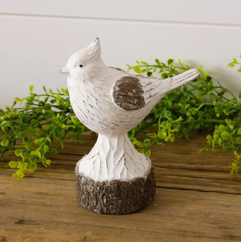 Carved Faux Wood Bird (PC)